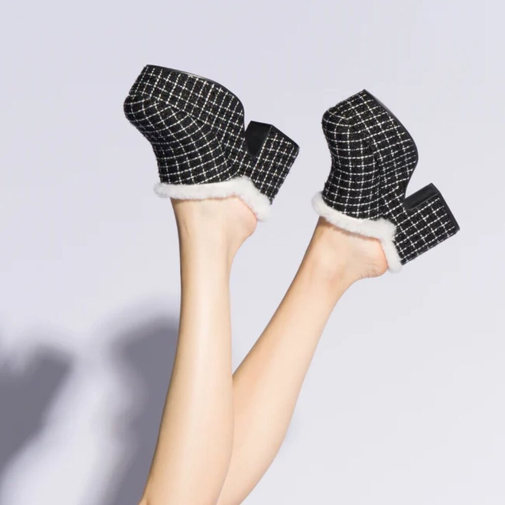 Larroude Platform Mules